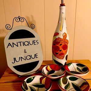 Vintage Pampered Chef set # 2310 RETIRED Oil Dipping Set